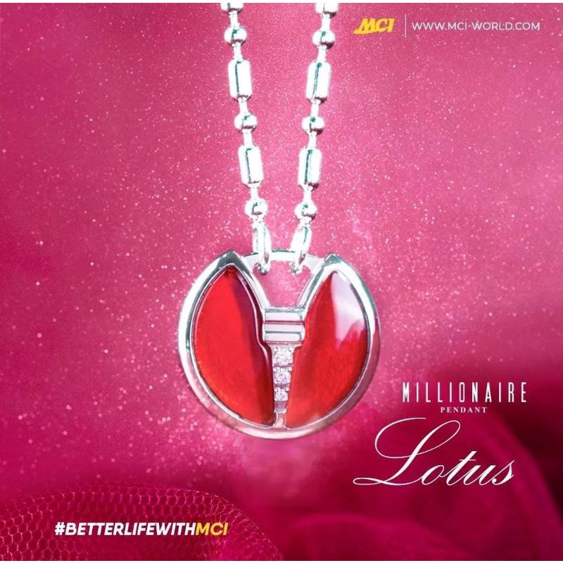 Pendant Lotus Kalung Kesehatan MCI 100% Original