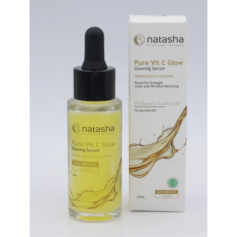 Natasha Pure Vit C Glow Serum - Serum Pencerah, Whitening, Glowing, Anti Flek