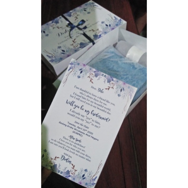 Bridesmaids cards / kartu ucapan Bridesmaids / kartu ucapan