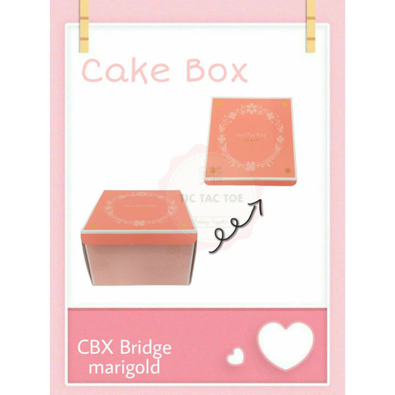 Cake box (1lbr) 25x25x17, box kue ulang tahun, box kue keren, box kue cantik