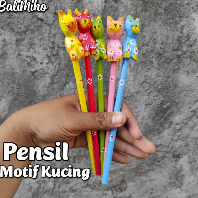 

PENSIL MOTIF KUCING LUCU/PENSIL UNIK/PENSIL HIAS/PENSIL BALI