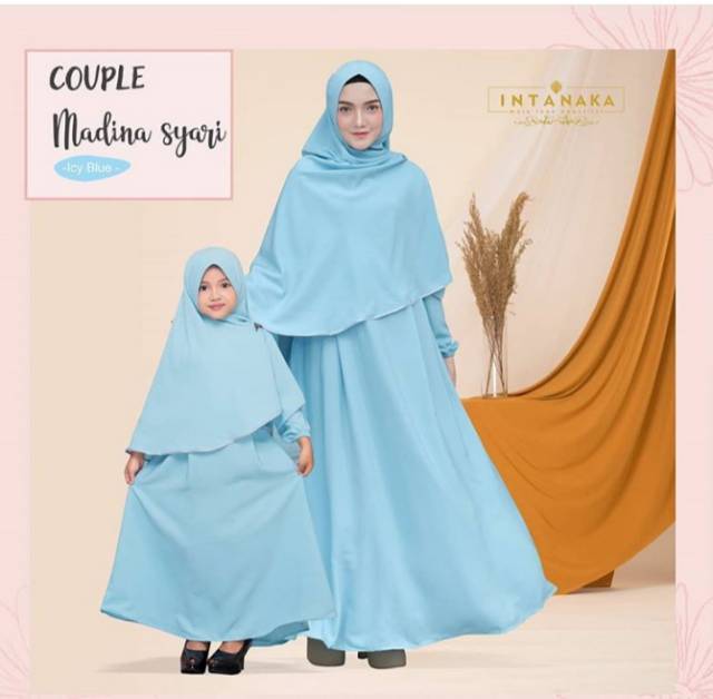 Gamis Madina Couple Ibu dan anak  Syari ori  Intanaka