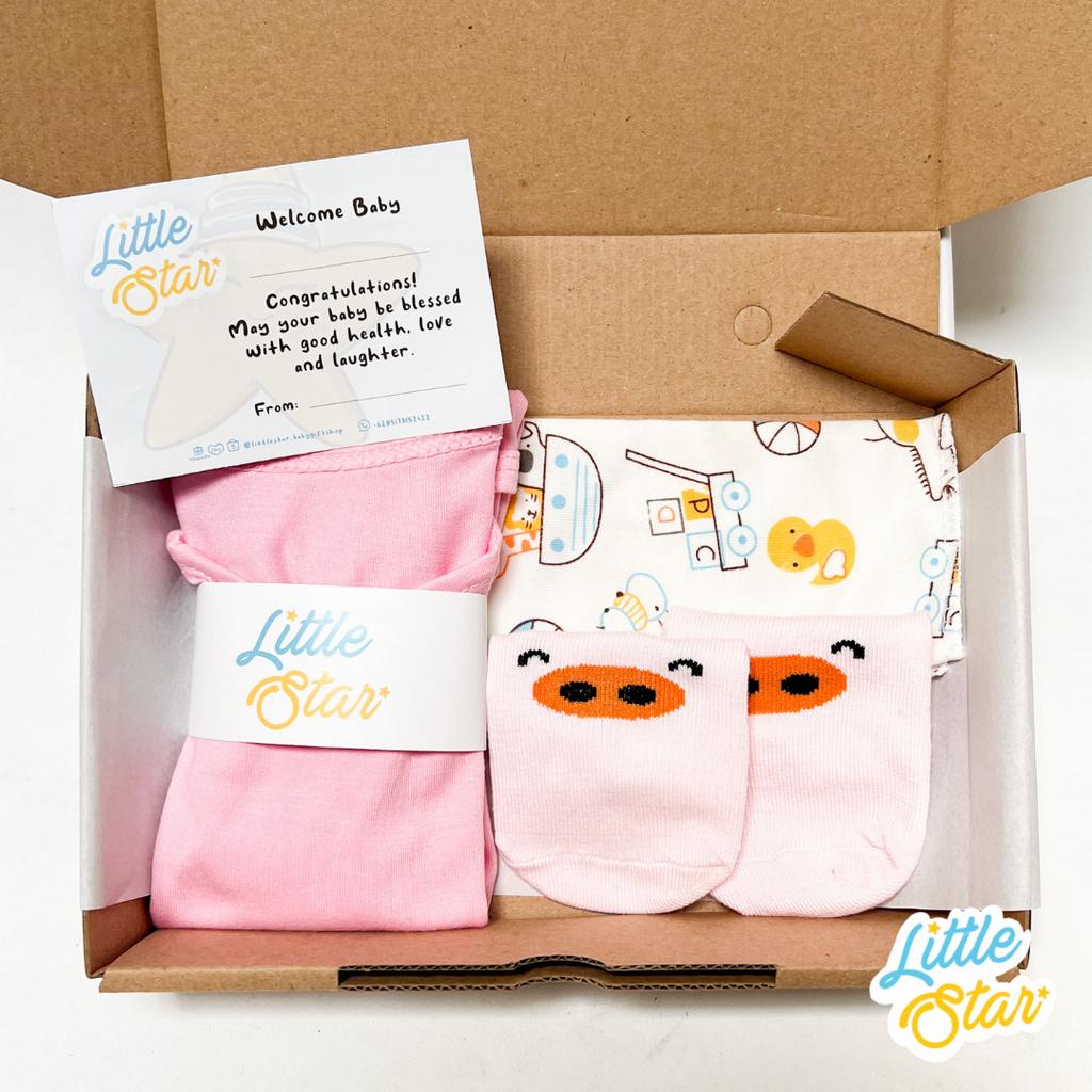 LS 4in1 Baby Gift Set Hampers Bayi Newborn Premium Kado Lahiran Unisex