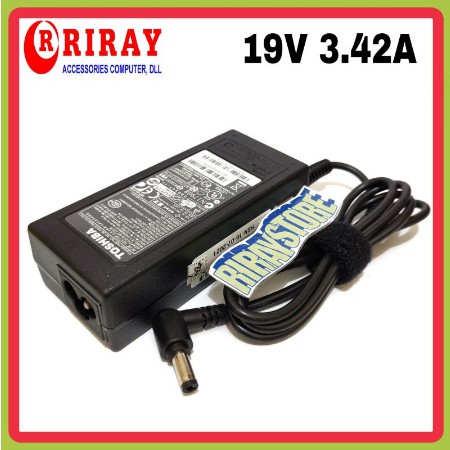 Adaptor Charger Laptop Toshiba L510 L645 L745 C600 C640 C800 C840 L640 M300 19V 3.42A ORIGINAL