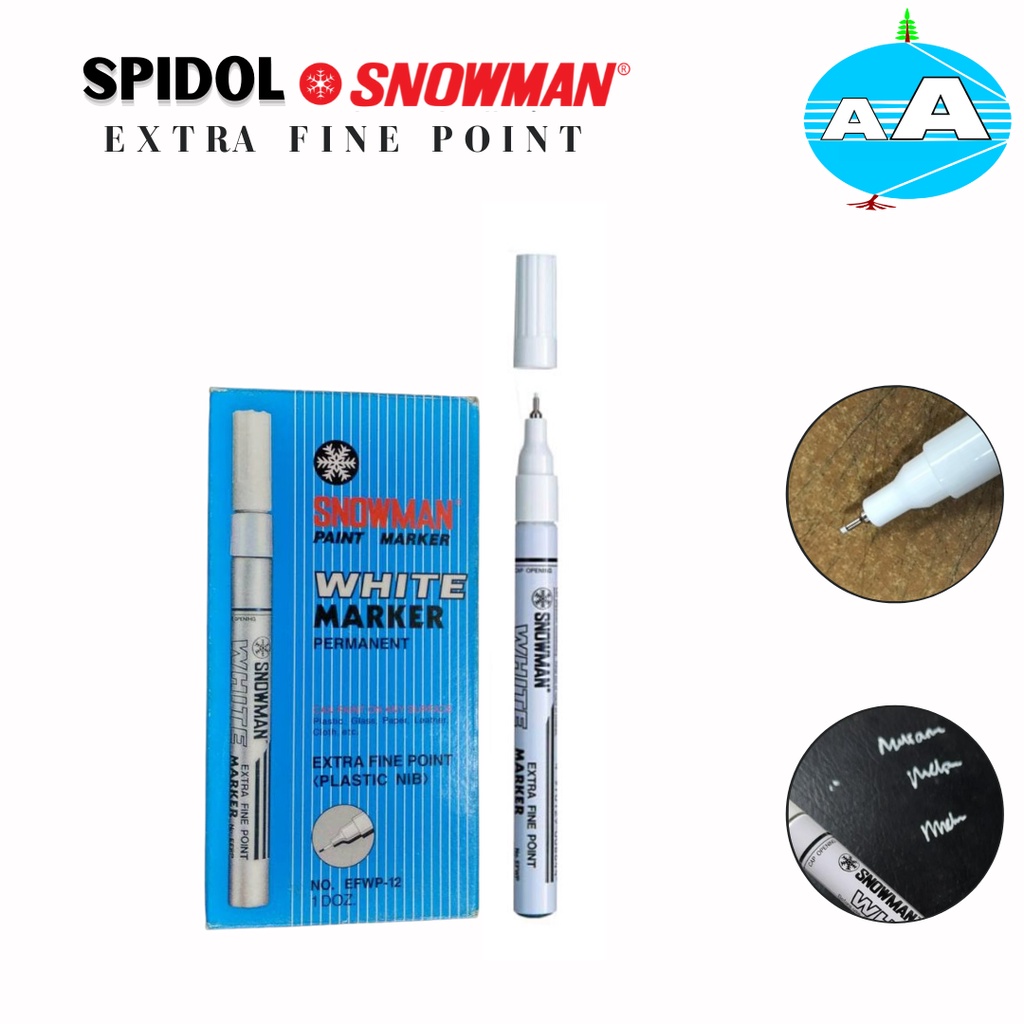 

Spidol Permanent Snowman Extra Fine Putih