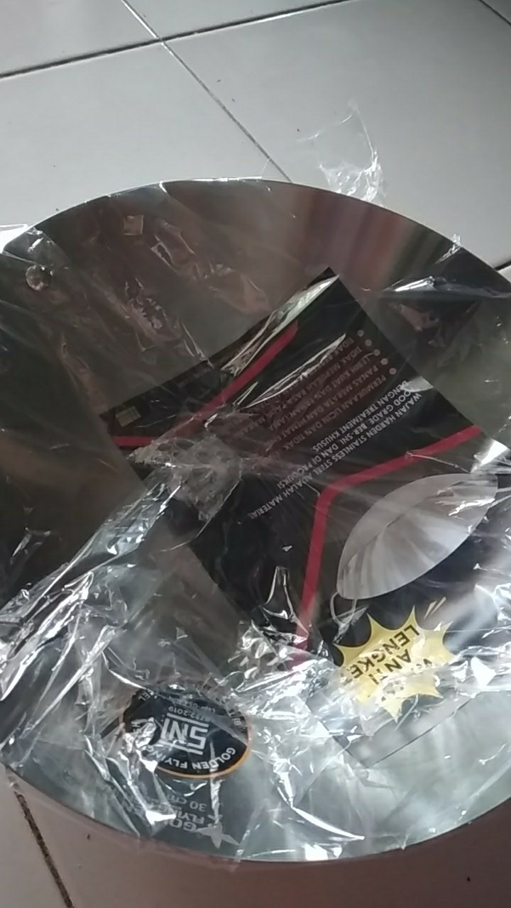 Wajan Penggorengan Golden Flying Fish Harden Stainless Steel