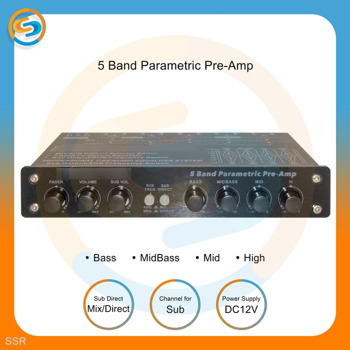 parametrik Pre amp - parametric digital karaoke car audio system ssr