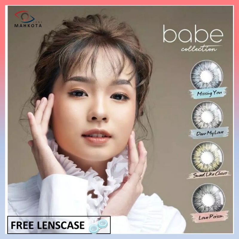 SOFTLENS BABE MINUS (-3.25 s/d -6.00) BY EXOTICON BIGEYES 16MM / GREY BROWN BLUE BLACK / Softlen Soflen Soflens