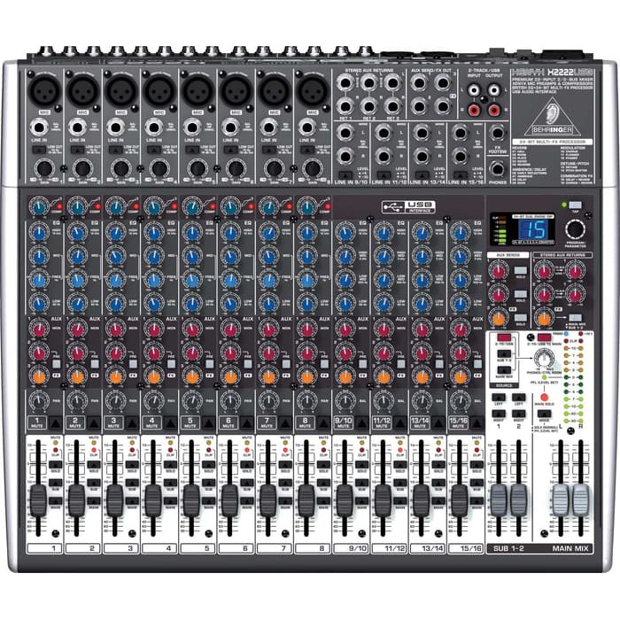 Behringer Xenyx X2222USB - X2222 USB - X 2222 USB Mixer Audio With Soundcard + Efek