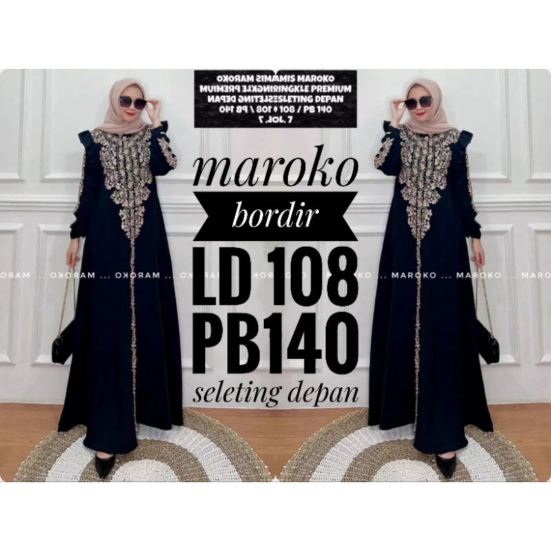 "NEW" MAXI DRESS MAROKO BORDIR  VOL.5