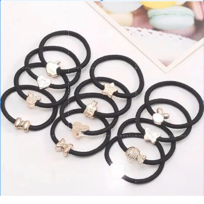 IKAT RAMBUT KARET WANITA KOREA KARET SIMPLE ELEGAN KARET IKAT IMPORT-KARETHITAM