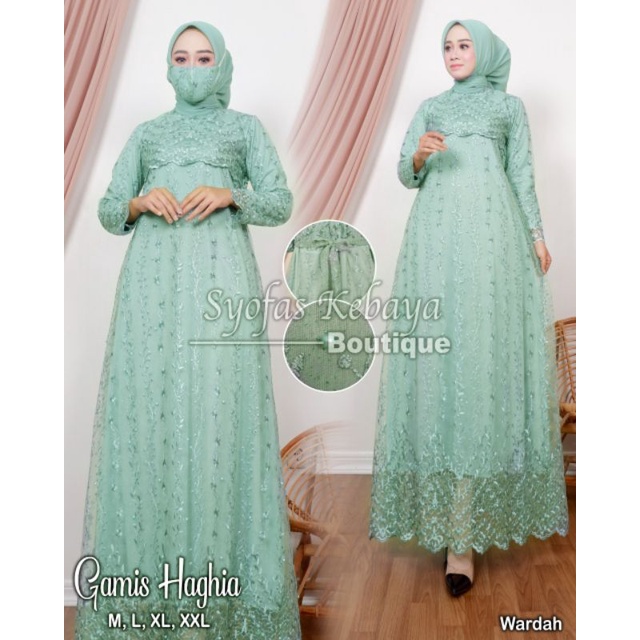 GAMIS PESTA GAMIS RATU KEBAYA MODERN GAMIS BRUKAT TILE ORIGINAL DFS KEBAYA