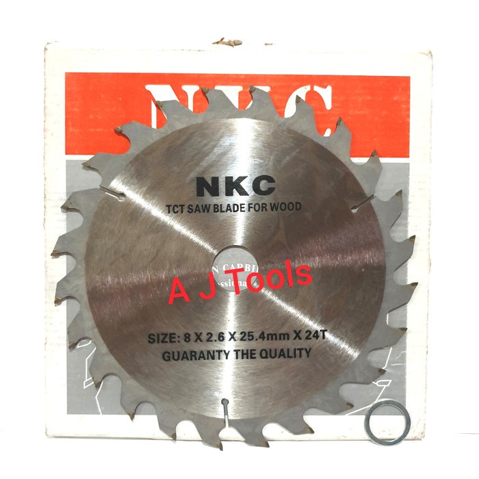 MATA GERGAJI KAYU NKC / CIRCULAR SAW 8" inch x 24T merk NKC
