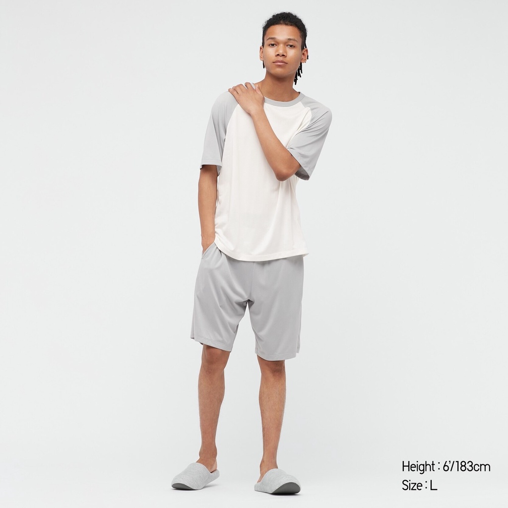 [TERMURAH] UNIQLO MEN AIRism Set Mesh Crew Neck Lengan Pendek / KAOS UNIQLO AIRSM ORIGINAL SET MESH