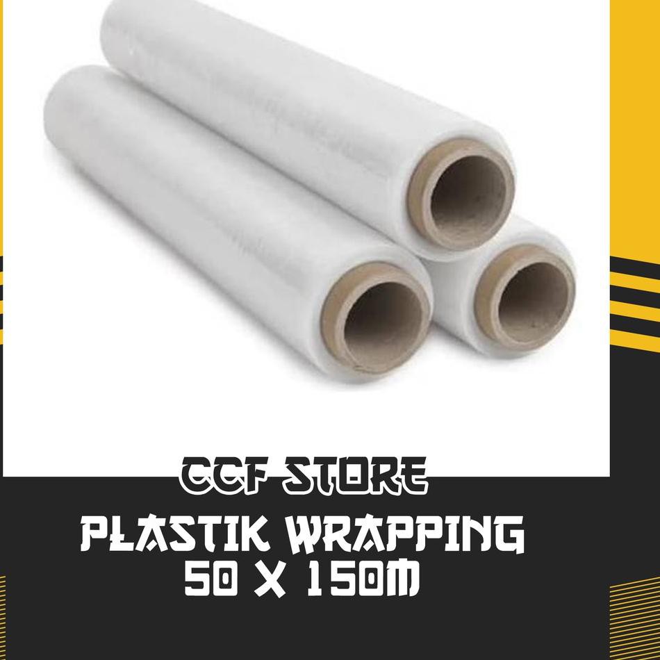 

SGK PLASTIK WRAPING 50CM X 150M STRETCH FILM PUTIH PLASTIC WRAP☂CS (Best Seller)
