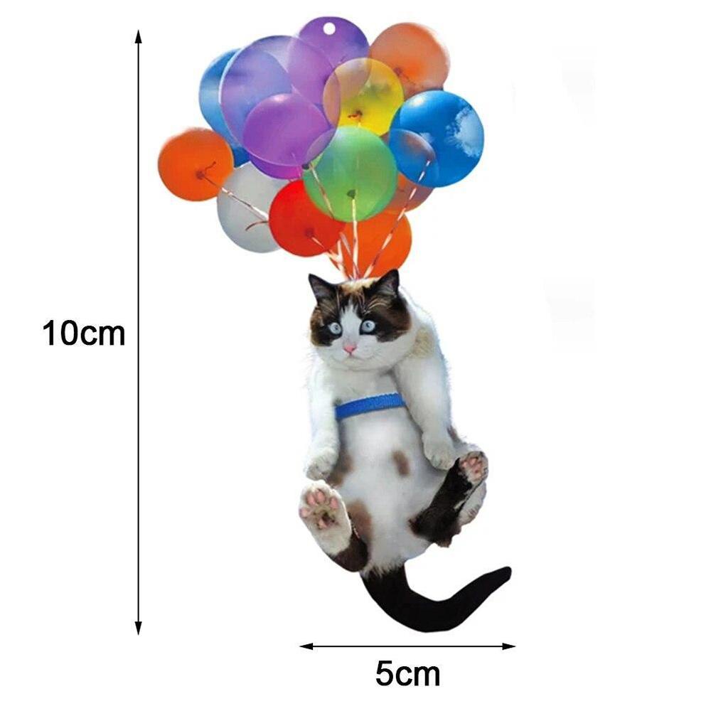 Populer Kucing Mobil Hiasan Aksesoris Dekorasi Rumah Balon Warna-Warni Flying Cat