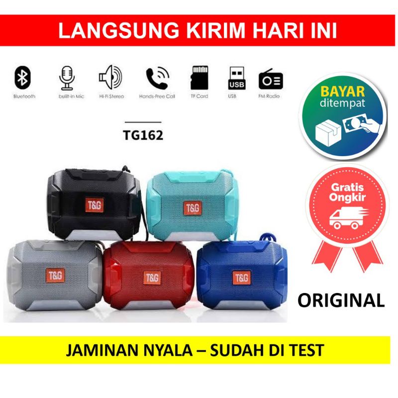Speaker Bluetooth Wireless LED JBL TG162 TG 162 TG-162 Music Box Super Mega Extra Bass Portabel