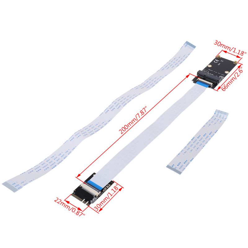 Btsg for M.2 (NGFF) Untuk Kunci A/E/A+E Ke Adaptor PCI-E Mini Dengan Kabel FFC Untuk PC Compu