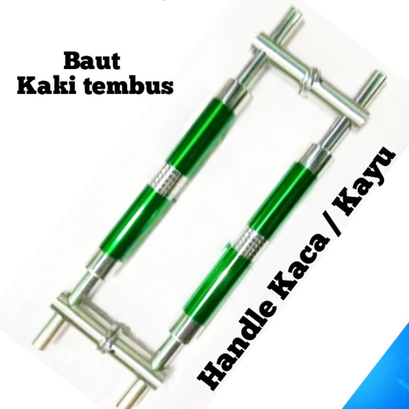 Baut Tembus &quot; Handel Pintu rumah 45cm stainless tembus kaca kayu