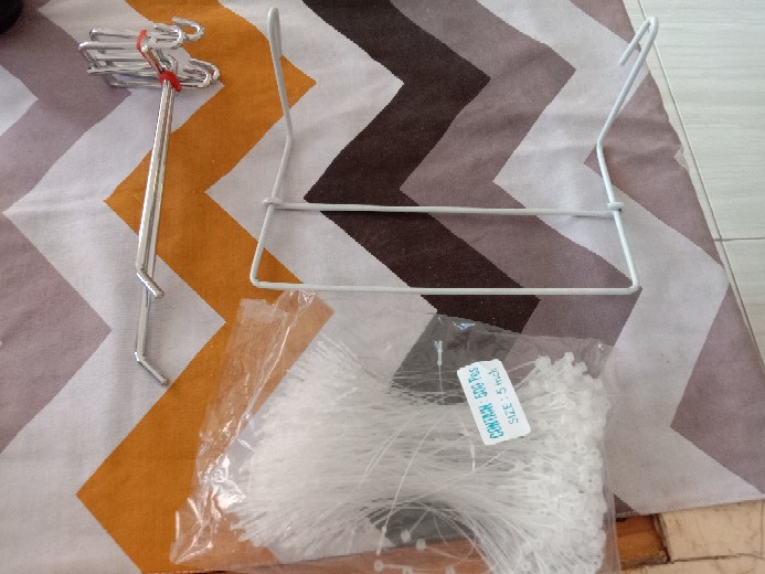Hook Ram Besi Krom 20 Cm Stik Gantungan Cantelan Display Aksesoris Nafisa Hr 20
