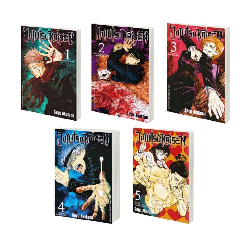 (bisa COD) KOMIK manga jujutsu kaisen 01 dan 02, 03, 04_ 05 bahasa indonesia  jujutsu kaisen lengkap