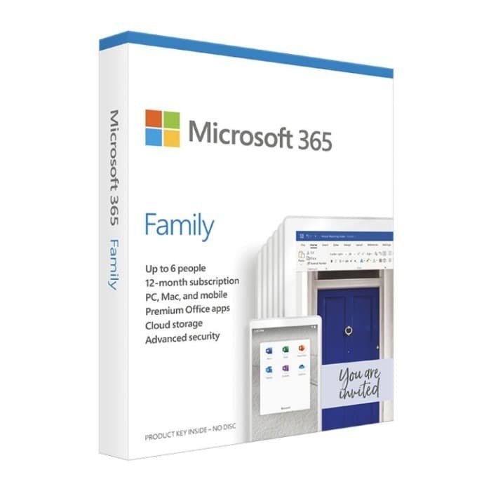 Microsoft Office 365 Family Resmi Original