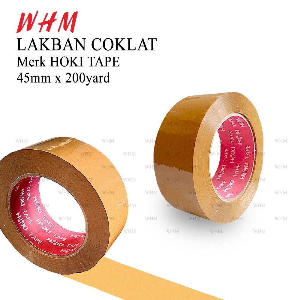 MURAH SUPER CLPER 45mmx200Y LAKBAN BENING DAN COKLAT HORICI TAPE DAN HOKI TAPE/ISOLASI