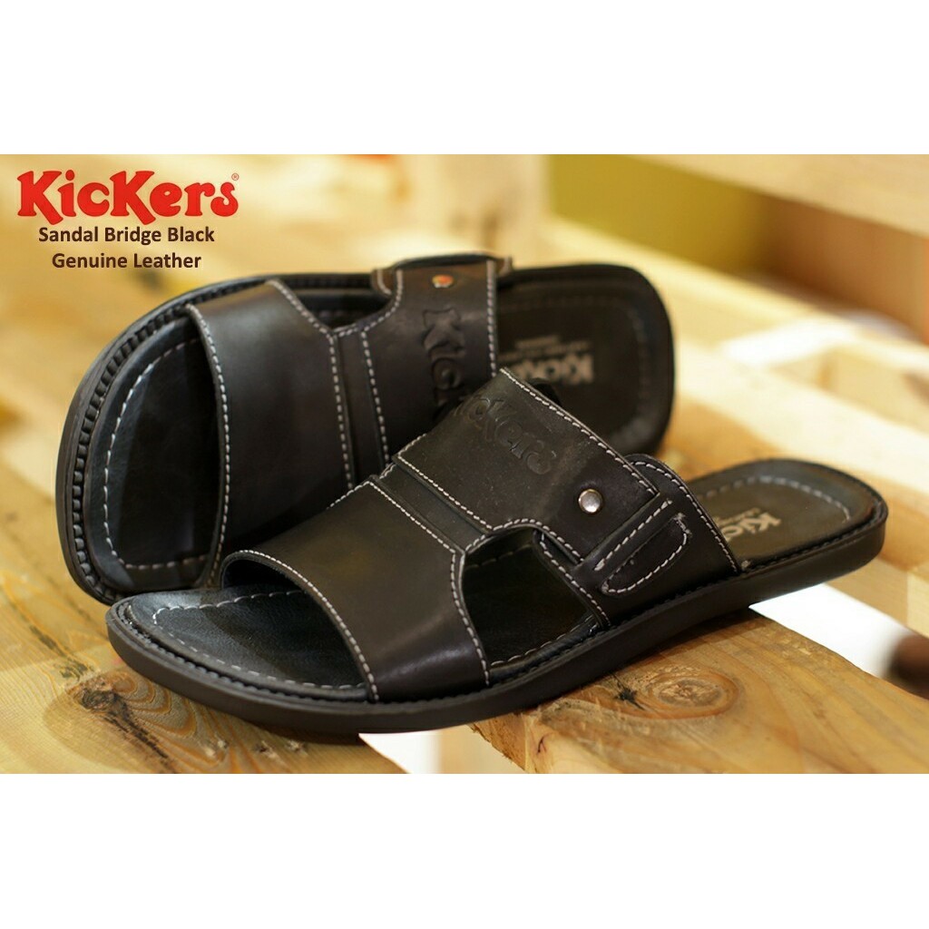 sandal pria kickers kulit sapi asli 08. sandal cowok terbaru cavany kulit asli 9901
