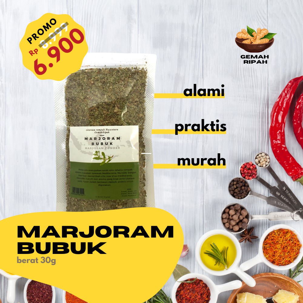 

Marjoram Italian Seasoning Oregano Kering Basil Kering Thymes Kering Parsley Kering Salad Dressing