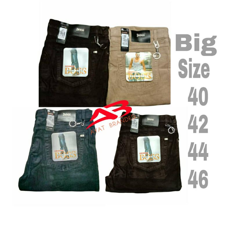 CELANA KODORAY CORDUROY BIG SIZE JUMBO 40 42 44 46