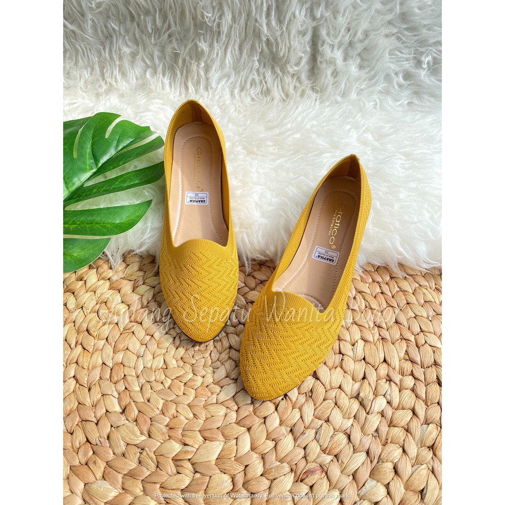 Gratica Sepatu Wanita Flat Shoes Rajut Dreyse 64