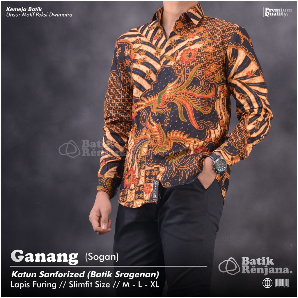 GANANG RENJANA BATIKSOLOAMANAH KEMEJA BATIK PRIA SOLO LENGAN PANJANG LAPIS FURING ATASAN PREMIUM MODERN KATUN HALUS SEKAR LUBAWA ASASHOKA ADILAYA BALASUTA KALORA GAMUSH AGASHI DAYU SALIMAR NINAWA ANGSAKA JAGAMUDA KEMALA MUTAMIR SINTREN SAWUNGGALING SYAHNA