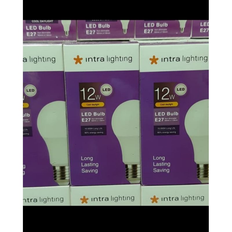 BOHLAM LAMPU LED INTRA 12W 12WATT BULB E27 ORIGINAL ASLI