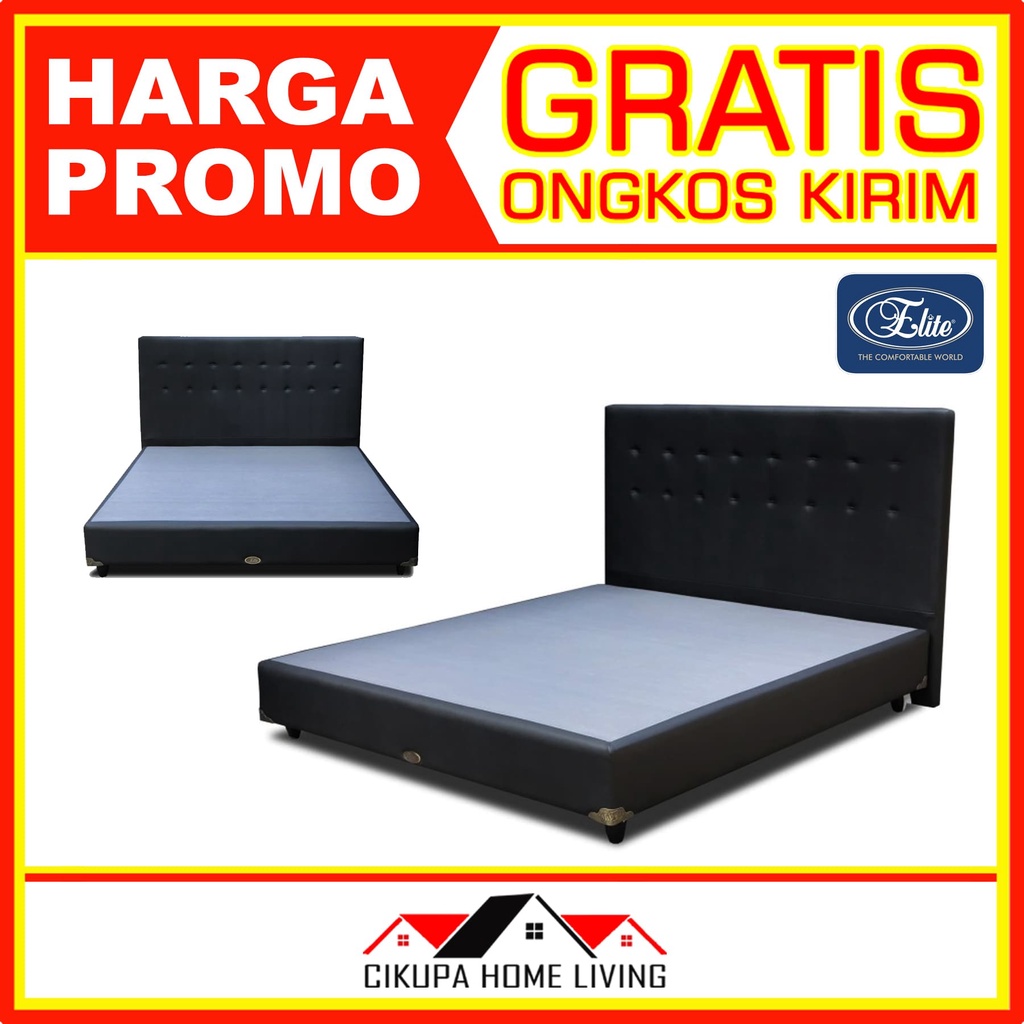 DIVAN + SANDARAN ELITE ORIGINAL UNTUK KASUR SPRINGBED / KASUR BUSA 90 100 120 160 180 200 (Tag: Dipa