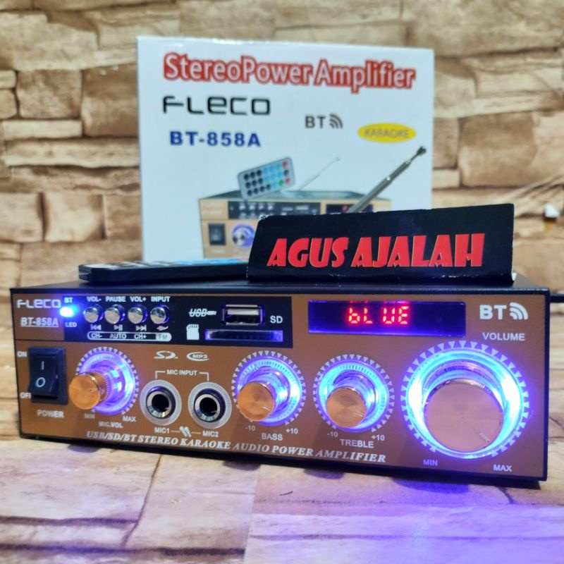 power ampli/// amplifier subwoofer speaker portabel technologi 600watt LED digital karaoke