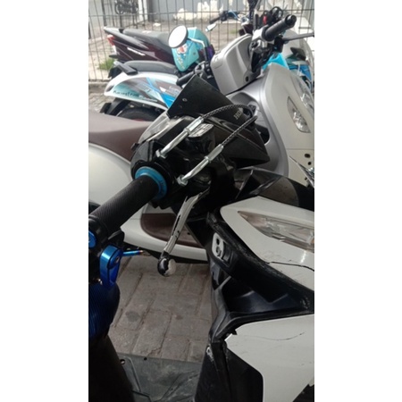 PAKET GAS SPONTAN DOMINO 2 KABEL SERAT CARBON UNIVERSAL SELONGSONG DOMINO + KABEL GAS SERAT CARNON AEROX PCX NMAX XMAX LEXI VIXION BEAT VARIO DLL