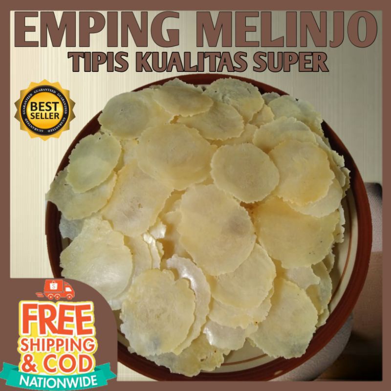 

EMPING MELINJO 1 KG SUPER TIPIS KERING ASLI LIMPUNG FULL KERING