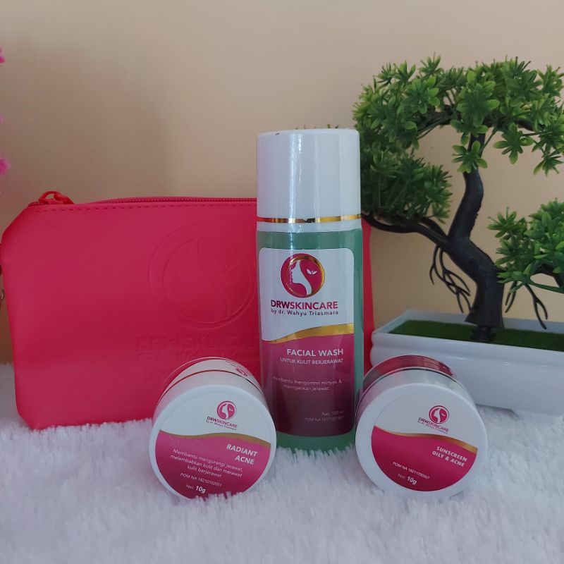 DRW SKINCARE 100% ORI BPOM PAKET RADIANT ACNE