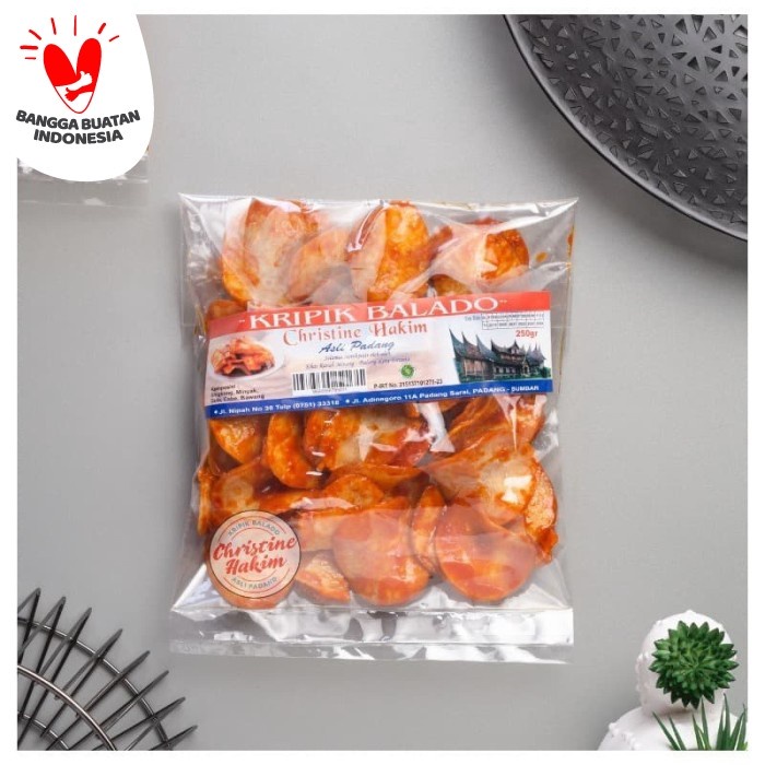 

keripik balado christine hakim 250g / sanjai balado christine hakim