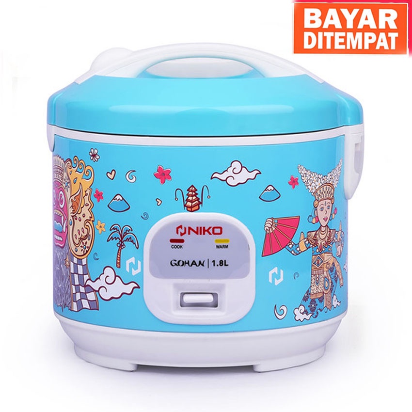 Rice Cooker Niko GOHAN Culture 1.8Liter - Penanak Nasi Serba Guna - Series Terbaru