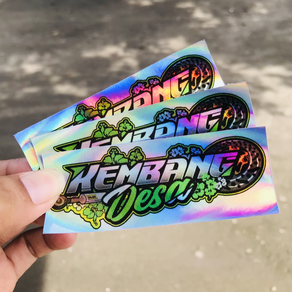 Stiker Motor Racing Herex Bijian Hologram Anti Air - Kembang desa