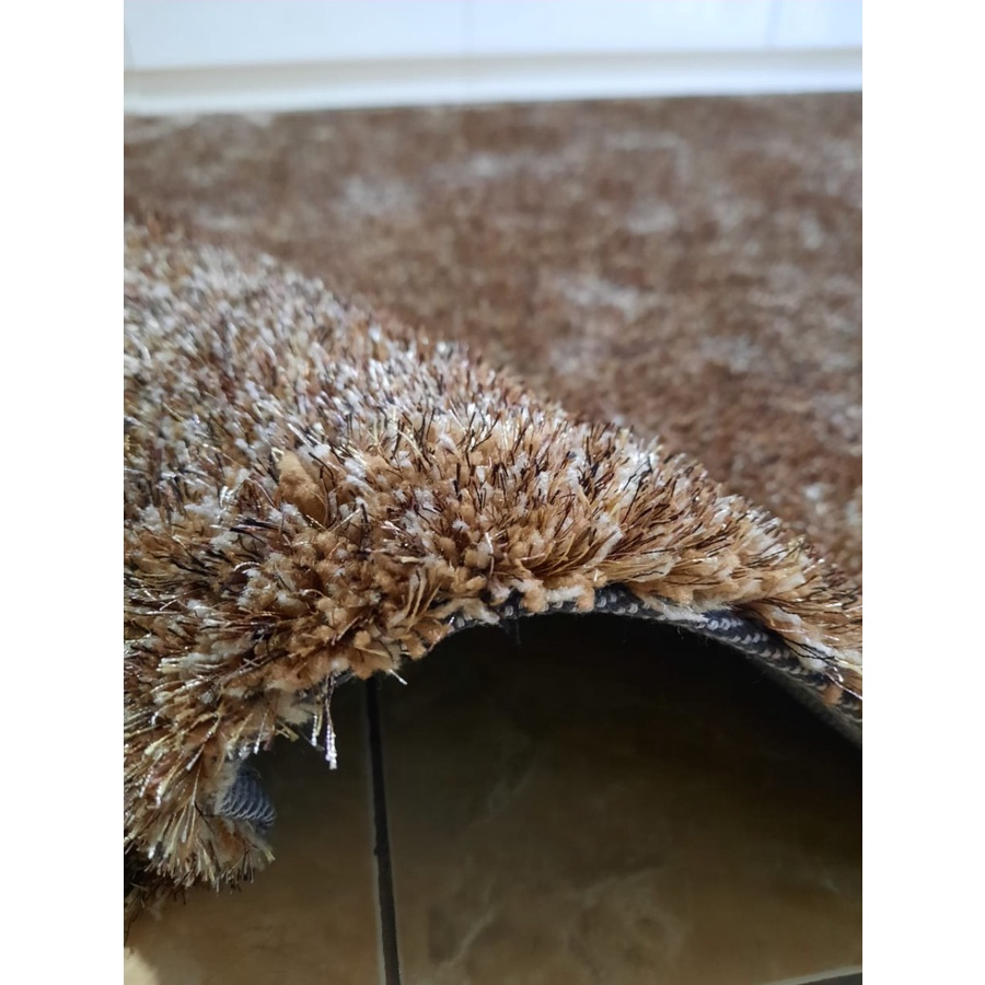KARPET BULU ALICE SHAGGY 4D RUG Uk. 200x300 - Brown-3
