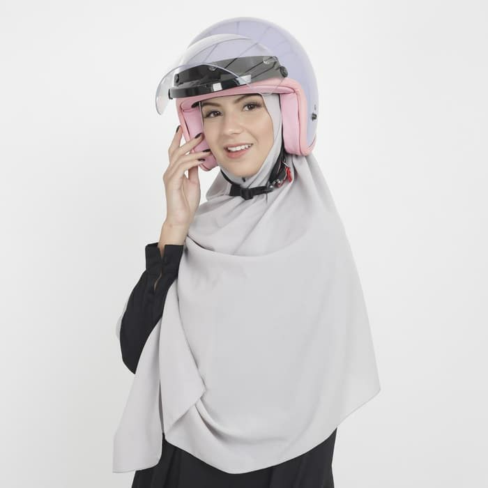 Helm Retro Bogo Wanita Sada Rosa Purple Pastel