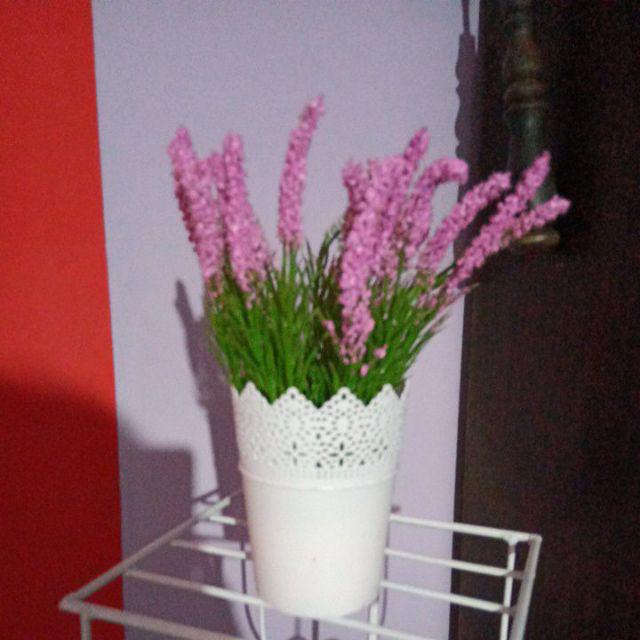 Vas Unik Bunga Plastik Tanaman Rumput Lolipop Shabbychic Untuk Hiasan Sudut Ruangan - Vb03