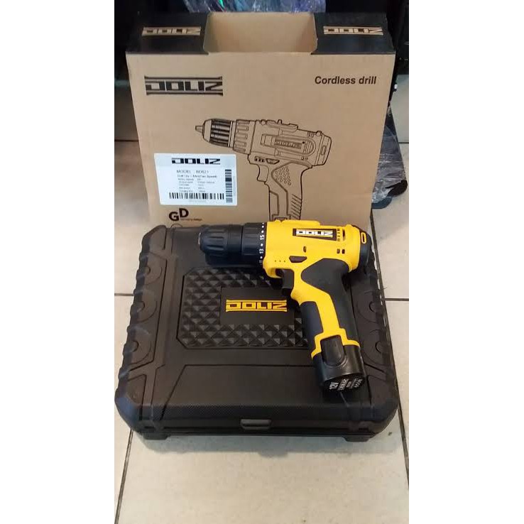 Bor Cordless Drill 10mm Doliz BD 621 / BD621/ BOR TANGAN / BOR BATRE / BOR BATERAI BD 621