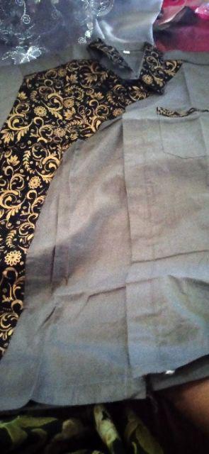 Atasan Batik Pria Syubanul Muslimin Guz Azmi Sogan Padi Kenongo Risna Batik Hrb026 Notoarto M L Xl