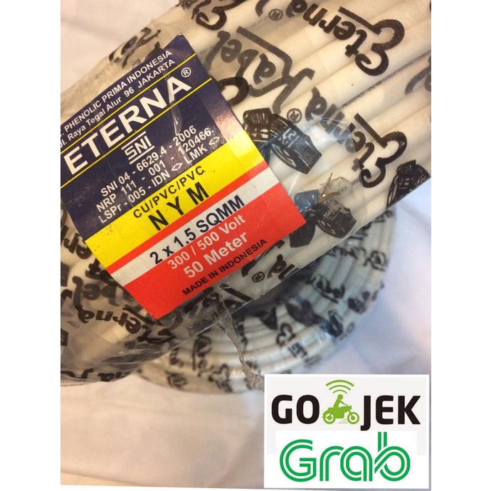 Kabel eterna nym 2x1,5 / kabel engkel / kabel nym / eterna 2 x 1,5
