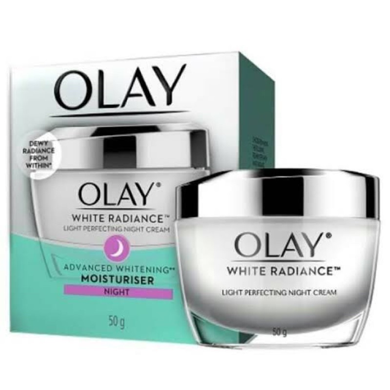 Olay white radiance light moisturiser night cream 50g