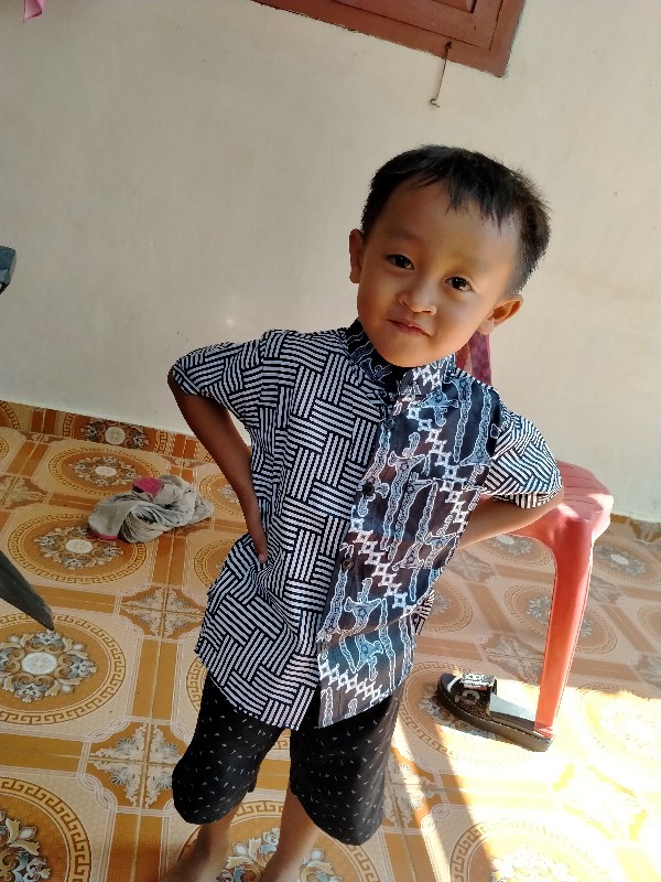 Kemeja Anak Katun Catra Amazon Batik Pekalongan Ori 1 Tahun