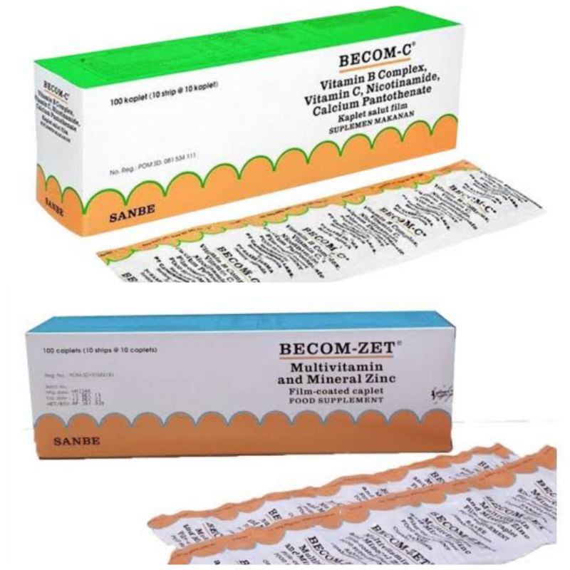 Supplemen Vitamin becom C dan becom Zet